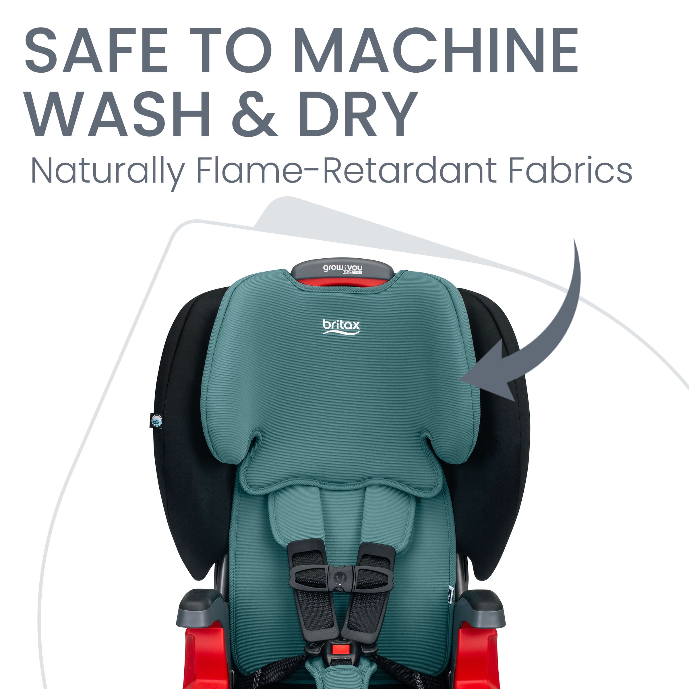 Britax Grow With You ClickTight Harness-2-Booster Car Seat, 2-in-1 High Back Booster, Green Contour