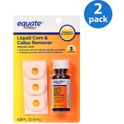 Equate Liquid Corn & Callus Remover, 4 pc (Pack of 2)