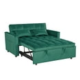 thumbnail image 4 of Hommoo 3 in 1 Convertible Pull Out Sofa Bed, Loveseat Sleeper Sofa, Green, 4 of 7