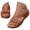 Brown, variant on Women's Summer Wedg𝖾 Sandals - Comfort Slip-Ons Flower Platform Sandals with Arch-Support Dressy Casual Wide Width Beach Boho Shoes