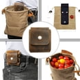 thumbnail image 5 of Infidev Belt Bag for Camping Outdoor Foraging-Fruit Picking Waist Bag with Pouches for Hiking, Gardening, Jungle Storage-Quality Leather, Adjustable Strap, Secure Closure-Versatile Pockets for Tools, 5 of 7