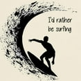 thumbnail image 3 of CafePress - I'd Rather Be Surfing T Shirt - Men's Classic Graphic T-Shirt, 3 of 4