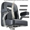 thumbnail image 5 of NORTHCAPTAIN Premium Pontoon Captain's Chair High Back Reclining Pontoon Bucket Boat Seat with Adjustable Armrests,Charcoal/Black, 5 of 6