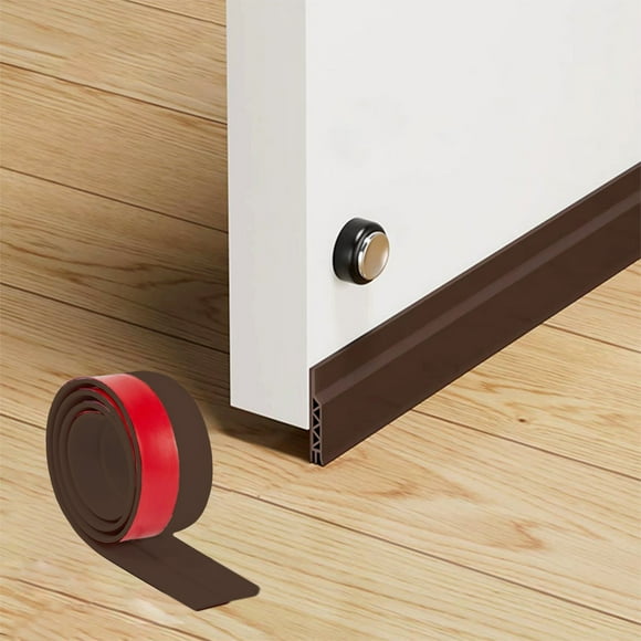 High Density Self- Door Seal Tape Roll for Weatherproofing and Insulating Door Frames – Flexible Silica Draft Stopper Strip for Energy Saving and Noise Reduction