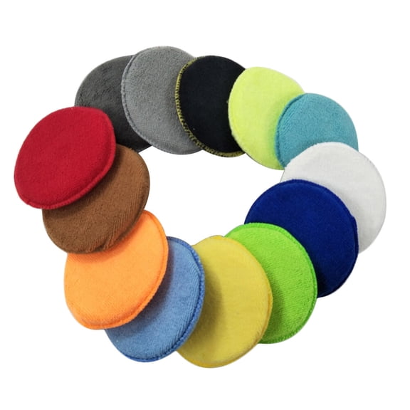 Soimiss Wax Applicator Foam Pads Double Stitched Assorted Colors 10Pcs