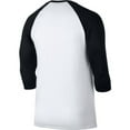 thumbnail image 2 of Nike Men's Swingman Legend 3/4 Sleeve Baseball Shirt 845713-100 White/Black, 2 of 2