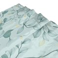 thumbnail image 3 of Bath Curtain & Non-Slip Bath Mat Set 12-Grommet Shower Curtain Memory Foam Bath Rug Seamless Green Leaf, 3 of 8