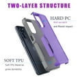 thumbnail image 6 of eBizWare Case for Motorola Moto G Pure, Moto G Power 2022 Rugged Phone Case, Military Grade 2 in1 Hybrid Heavy-Duty Rubber Shockproof Protective Slim TPU Cover (Purple), 6 of 6