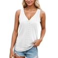 thumbnail image 2 of Solid Color Casual Tank Top Loose Fit Basic Tees for Women Soft Breathable Everyday Wear Comfortable Staple Layering Piece Summer Tops Clothes, 2 of 5