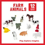 Best Brands Realistic Animal Toy Figurines, Educational Toy for Children, 12 Piece per Pack, Designs May Vary, Suitable for Ages 3+