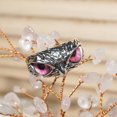 thumbnail image 4 of Bagues Hibou Design Charmant Mode 10 Couleurs Yeux Multicolores Argenté pour Femmes Hommes Punk Gothique Bague Ouverte Réglable Bijou de Fête Rouge Réglable, 4 of 6