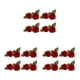 thumbnail image 1 of Flor Artificial Falsa Seda Realista Advancent 4X 2 Cabezas Rosas Rojo, 1 of 6