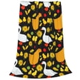 thumbnail image 2 of Bingfone Farm Goose Print Flannel Fleece Blanket Throw Blanket For Bed,Sofa,Couch,Travel,Camping(80"X60"), 2 of 9