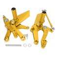 thumbnail image 1 of For Kawasaki Ninja 400 Motorcycle Accessories CNC Aluminum Alloy Rearset Footrest Pegs(Gold), 1 of 8