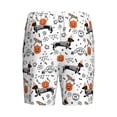 thumbnail image 2 of Lsque Halloween Dachshund Mens Sleep Pajama Shorts,Short Pajama Pants, Cotton Ultra-Soft Knit-Large, 2 of 9