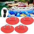 thumbnail image 4 of Inflatable Boat D- Pad, 4pcs D  Patch Kayak D- Pad  for Kayak for Inflatable Boat Red Patch, 4 of 8