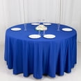 thumbnail image 2 of BalsaCircle 120 in Royal Blue Premium Scuba Polyester Round Tablecloth Party Linens Wedding Events Decorations Supplies, 2 of 8