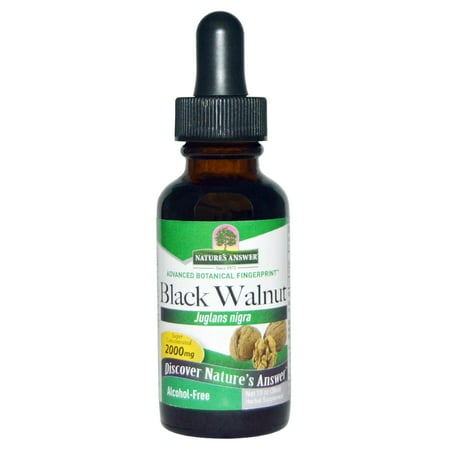 Nature's Answer Alcohol-Free Black Walnut Green Hulls, 1-Fluid Ounce