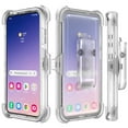 thumbnail image 6 of Venoro for Samsung Galaxy S24 Ultra/S24 Plus/S24 Case with Screen Protector Shockproof Phone Cover with Belt Clip Holster Stand, Clear, 6 of 14
