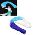 thumbnail image 4 of Soft Beautiful Classical Dancing Fan Taichi Kungfu Fan Sports Folding Hand Fan Dance Dancing Silk Fans  for Belly Dance Performance Learning,  1.5m Long Dance Fan, 4 of 7