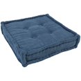 thumbnail image 1 of Blazing Needles 20-SQ-MS-IN 20-inch Square Corded Floor Pillow with Button Tufts - Indigo, 1 of 2