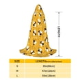 thumbnail image 2 of Honeii Cute Bee Butterfly Yelllow Print Poncho Cape, Cloak Coat, Snuggly Hooded Wearable Blanket, Hooded Cape For Teenagers,Halloween Costumes-Large, 2 of 7