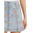 thumbnail image 5 of No Boundaries Juniors Seamed A-Line Mini Denim Skirt, Sizes XS-XXXL, 5 of 6