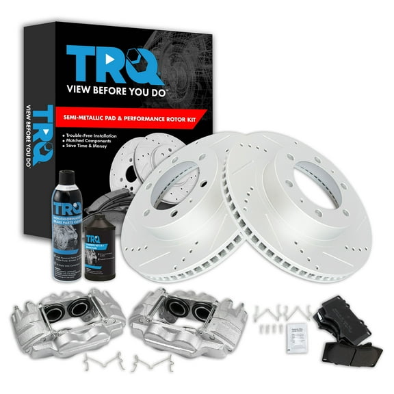TRQ Performance Front Brake Pad & Rotor Kit BKA45665 Fits Select 2003-2009 Toyota 4Runner , 2007-2014 Toyota FJ Cruiser , 2005-2020 Toyota Tacoma