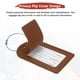 thumbnail image 4 of Etiquetas de Equipaje Uxcell para Maleta [4PCS] - Etiquetas de Bolsa con Cubierta de Privacidad Segura y Anillo de Hierro - [Marrón - Cuero PU], 4 of 7