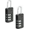 Master Lock Metal 20 mm (13/16 in) Combination Lock, 17 mm (11/16 in) shackle, 2 pack