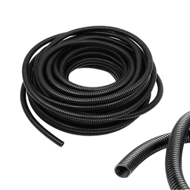 Tubo corrugado partido ALLWIN de 1/4" para protección de cables, 10 m