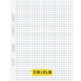 Five Star Reinforced Graph Filler Paper, 11” x 8 1/2", 100 Sheets/Pack