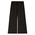 thumbnail image 4 of Lenpel Girls' Wide Leg Pants Baggy Elastic Waist Drawstring Casual Pants Trendy Loose Trousers with Pockets 5-14 Y, 4 of 7