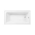 thumbnail image 3 of Aqua Eden CVTAP603222R8 60" Acrylic Rectangular 3-Wall Alcove Tub, Right Hand Drain, Glossy White/Brushed Nickel, 3 of 4