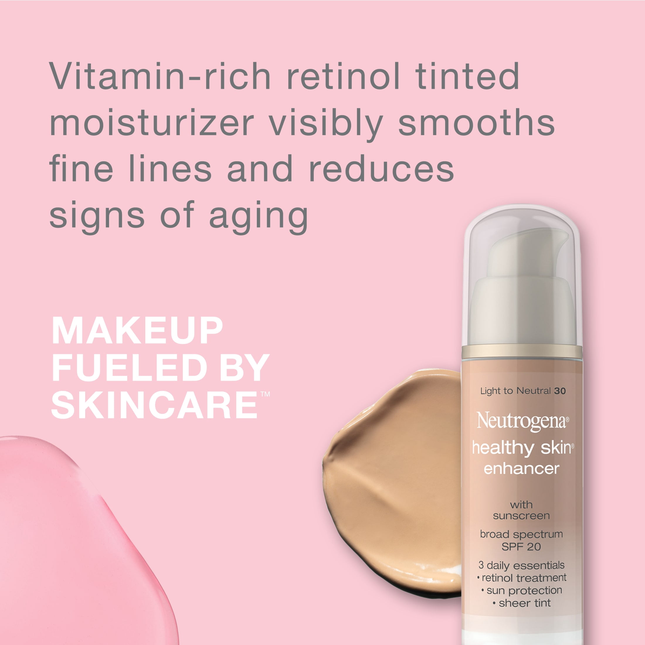 Neutrogena Retinol Healthy Skin Enhancer, Medium to Olive 60, 1 fl. oz