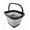 Black/Alloy Grey, variant on SAMMART 10L (2.6 Gallon) Collapsible Rectangular Handy Basket/Bucket