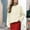 Beige, variant on EchfiProm Beige Sweaters Women Ribbed Cardigan Solf Cardigan Long Sleeve Crew Neck Solid Relaxed Fit Sweater Coat