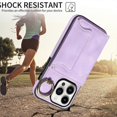 thumbnail image 4 of Wallet Case for iPhone 15 Pro Max/15 Ultra with Card Holder, 360Rotation Ring Holder Stand Card Slots Case, PU Leather Protective Cover, 4 of 5