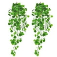 thumbnail image 1 of Visland 2PCS Artificial Hanging Plants Fake Ivy Vine Hanging Greenery Plants for Home Decor Indoor Outdoor Garden Room Wedding Decoration Ivy Leaves, 1 of 4
