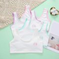 thumbnail image 6 of Wuxian Girls Bras Crop Top Bra Seamless Sports Bra Training White Teen Bra Camisole Style Lightweight Seamless Kids Bra,Beige, 6 of 8