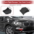 thumbnail image 2 of Tapa del gancho de remolque delantero derecho Unique Bargains para BMW X3 G01 G08 2018-2020 Gancho No.51119477665 Sin color base de imprimación Plástico 1 Pc, 2 of 6