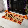 thumbnail image 5 of Zynviq Pumpkin Area Rugs Halloween 15.7" X 23.6" Throw Rug Polyester Multicolor Washable Rectangular Small Rug for Living Room, 5 of 6