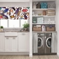 thumbnail image 5 of LALILO Kitchen Curtains and Valances Set of 3 36" Ethnic Window Treatment Tiers for Window Decor, 5 of 5