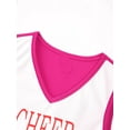 thumbnail image 5 of TiaoBug Kids Girls Cheerleading Uniform Dance Dress Sleeveless V Neck Letter Dresses 6-14, 5 of 7