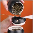 thumbnail image 5 of 2pcs Japanese Cat Tea 160ML Maneki Neko Cat Storage Jar Ceramics Tea with Lid Tea Jar for Tea Coffee Candy Chocolate Sugar Spices Black, 5 of 6
