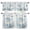 White, variant on 3 Piece Kitchen Curtains and Valances Set Blue Cartoon Cats Cafe Curtains 24 Inch Length Cute Cats Sleeping Dreams Clouds Valance & Tier Curtain for Living Room Bedroom Small Window 54"x18"+27"x24"*2