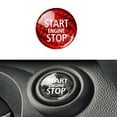 thumbnail image 2 of 2x Carbon Fiber Engine Start Stop Button Interior Trim Cover Sticker for R55 R56 R57 R58 R59 R60 R61(A&B), 2 of 8