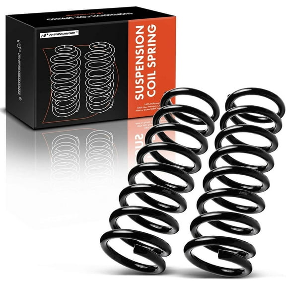 A-Premium 2Pcs Front Coil Spring Set Compatible with Chevrolet Malibu, Camaro, Monte Carlo & Buick Regal, Century & GMC Caballero