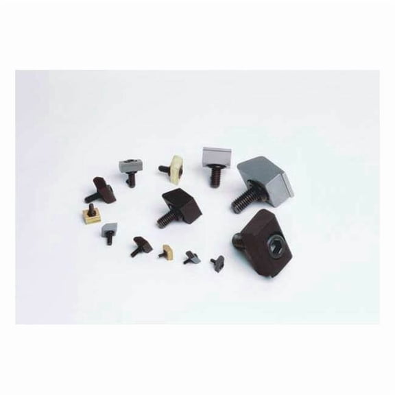 Mitee-Bite Products Clamps, 1/4-20, 3/4in, Blunt Edge, PK6 26060