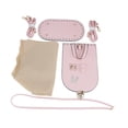 thumbnail image 4 of lionlar DIY PU Leather Bag Making Set Lock Clasp Bag Bottom Base with Holes Material Pink, 4 of 9